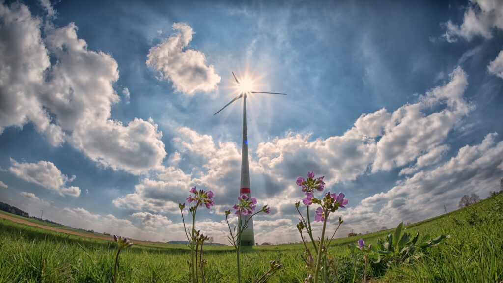 éolienne écologique vert 